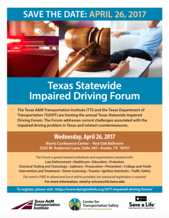 Impaired Driving Forum Save the Date